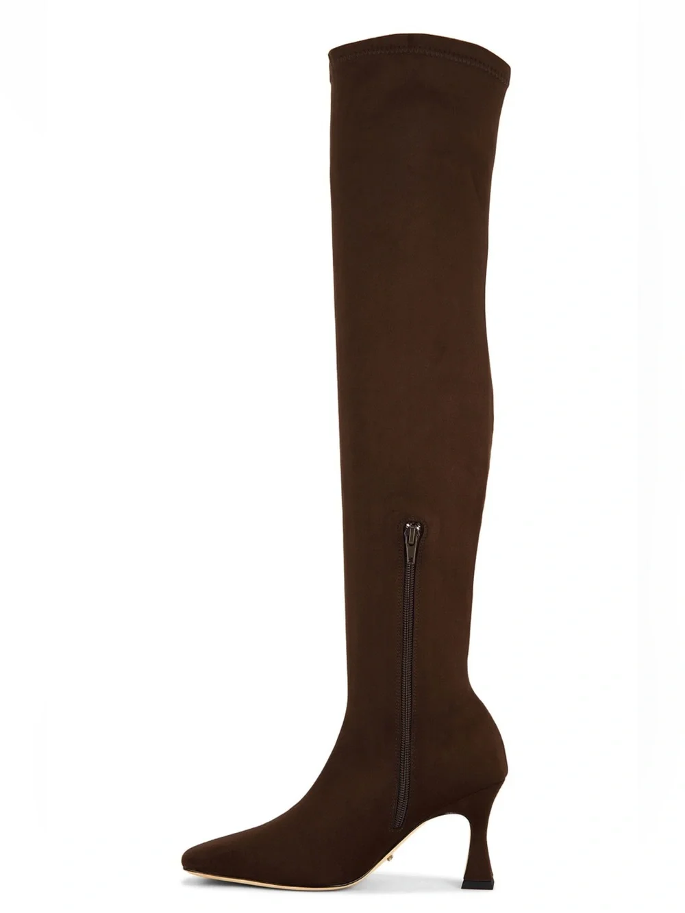 Tony Bianco Boots Fancy Over The Knee Stretch Suede in Chocolate Brown